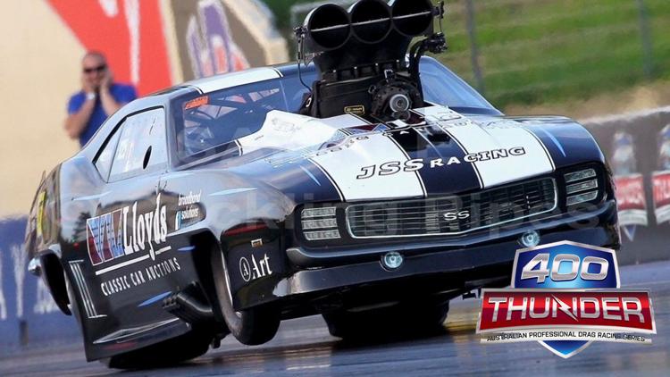 Постер 400 Thunder Australian Drag Racing Series: Pro Stock, New Years Thunder, Willowbank Raceway