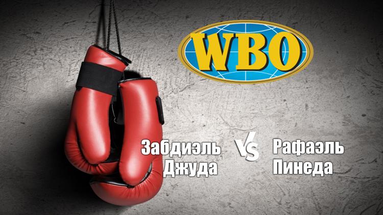 Постер Бой за вакантный титул WBO Inter-Continental и отборочный бой за титул WBO в полусреднем весе. Забдиэль Джуда - Рафаэль Пинеда