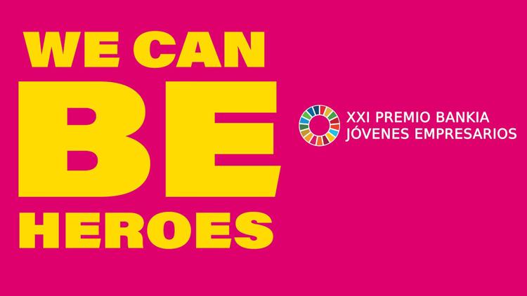 Постер XXI Premios Bankia Jóvenes Empresarios - Héroes 2020