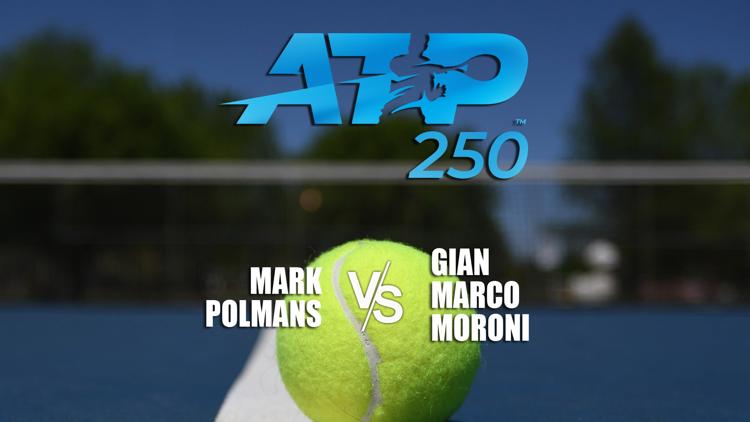 Постер Tennis. Astana Open ATP 250. Mark Polmans (AUS) - Gian Marco Moroni (ITA)