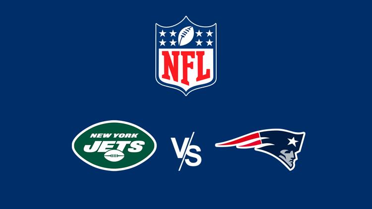 Постер NFL Football. New York Jets at New England Patriots