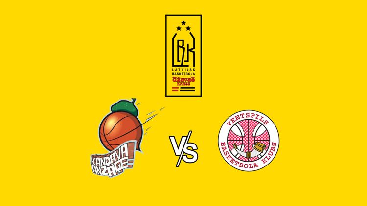 Постер Latvijas Basketbola Užavas kauss. Astodaļfināls: Kandava/Anzāģe – BK Ventspils