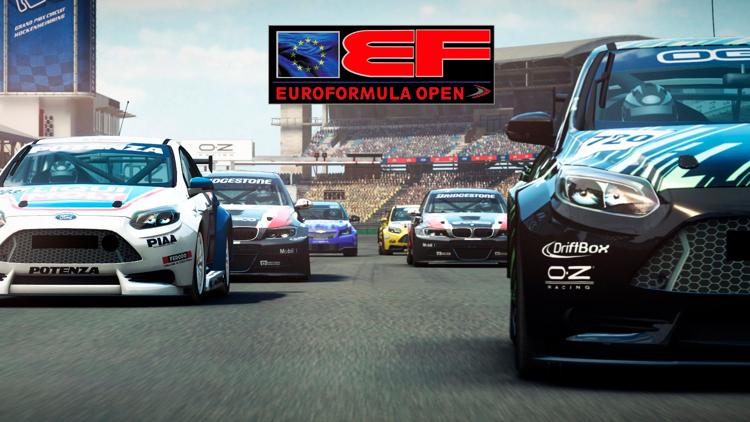 Постер Автогонки. Euroformula Open. Барселона, Испания. Гонка 2-я