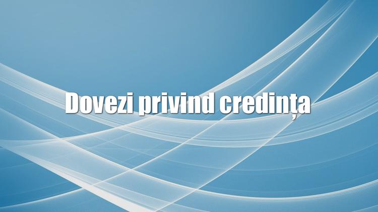 Постер Dovezi privind credința