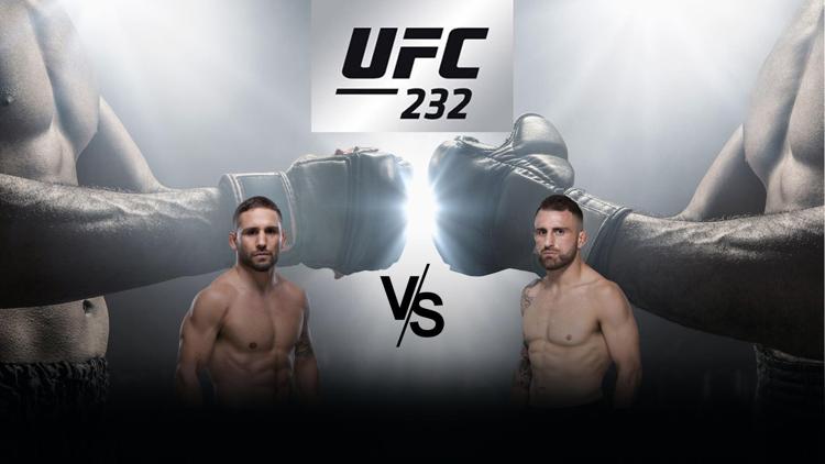 Постер UFC 232. Чэд Мендес vs Александр Волкановски