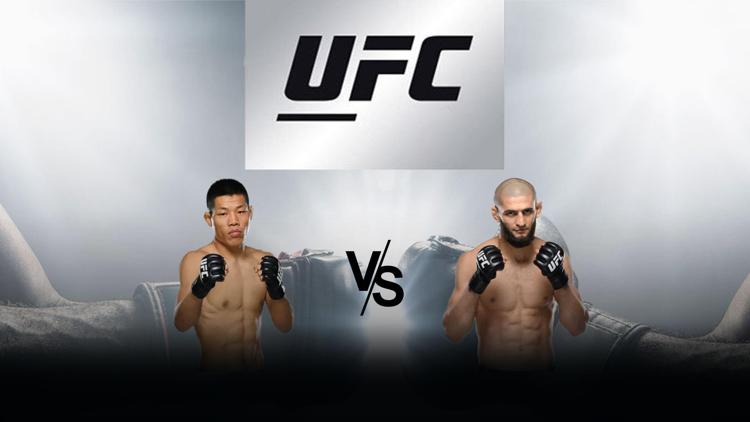 Постер UFC 267. Ли Джинглианг vs Хамзат Чимаев