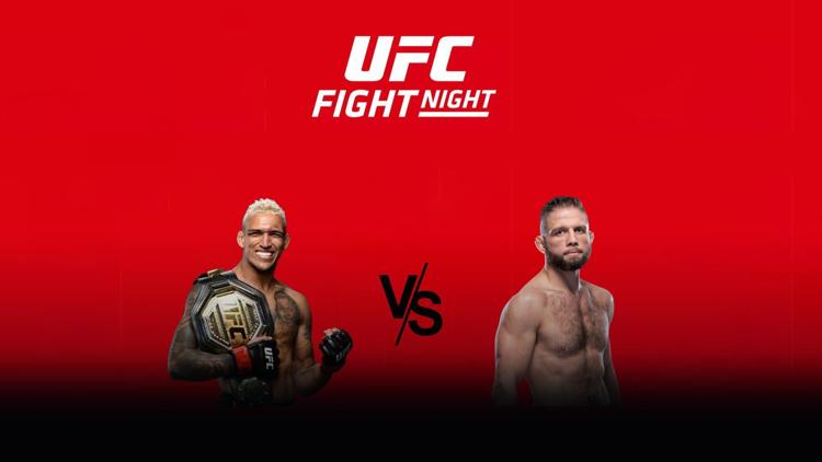 Постер UFC Fight Night 152. Чарльз Оливейра vs Ник Лентц