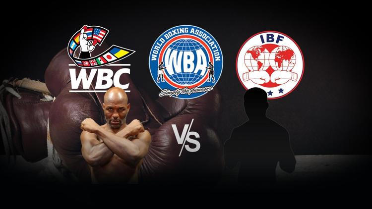 Постер Поединок за титулы чемпионов мира по версиям WBC, IBF и WBA Super в среднем весе Бернард Хопкинс - Роберт Аллен