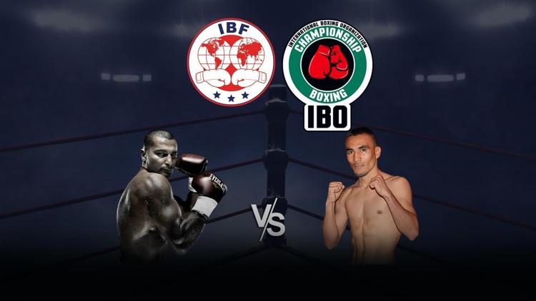 Постер Поединок за титул чемпионов мира по версиям IBF и IBO в наилегчайшем весе Вик Дарчиньян - Луис Малдонадо