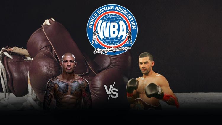 Постер Бой за вакантный титул WBA в полусреднем весе. Мигель Анхель Котто - Карлос Куинтана