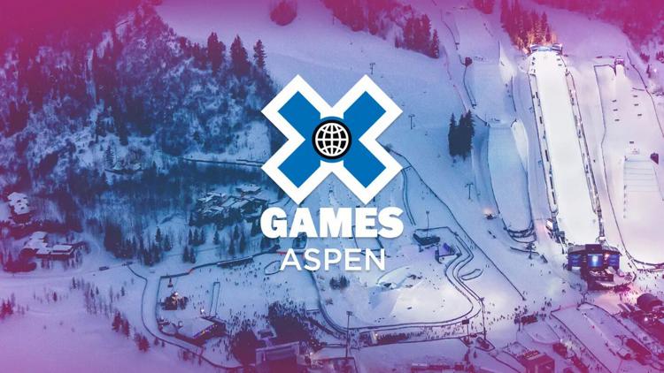 Постер Зимние X-Games 2022 в Аспене, Колорадо. (M) Лыжи. Накл Хак