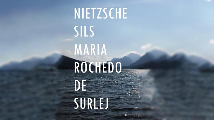 Постер Nietzsche Sils Maria Rochedo de Surlej