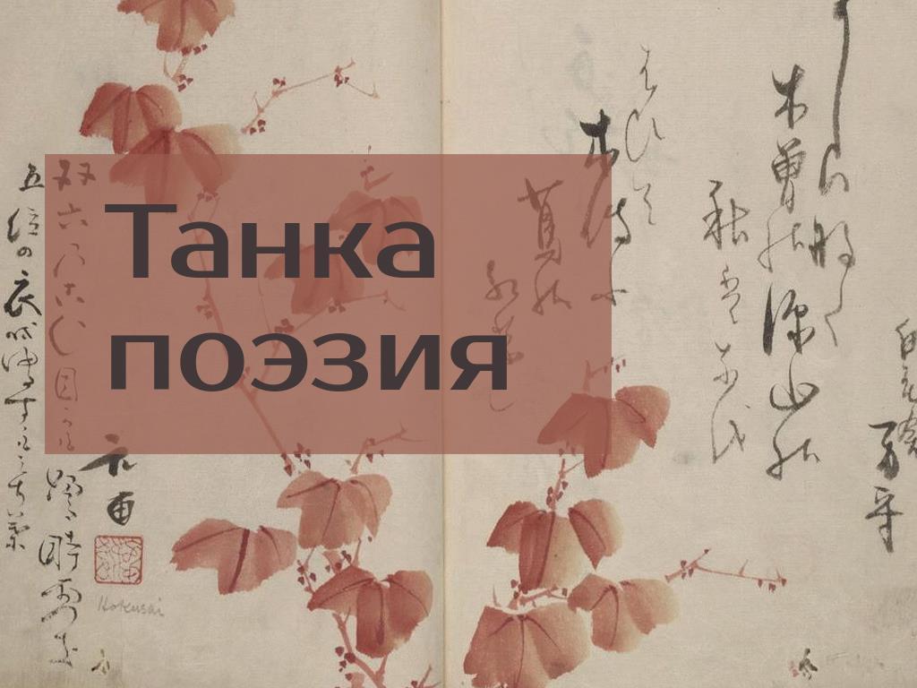 Танка поэзия (tanka-poezija) Познавательное