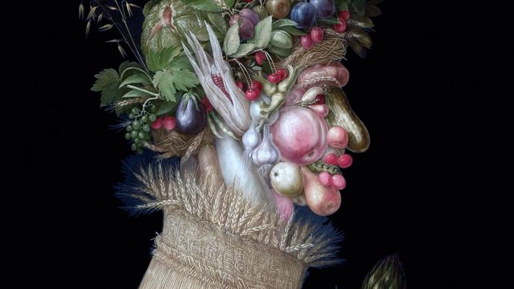 Постер Arcimboldo, portrait d'un audacieux