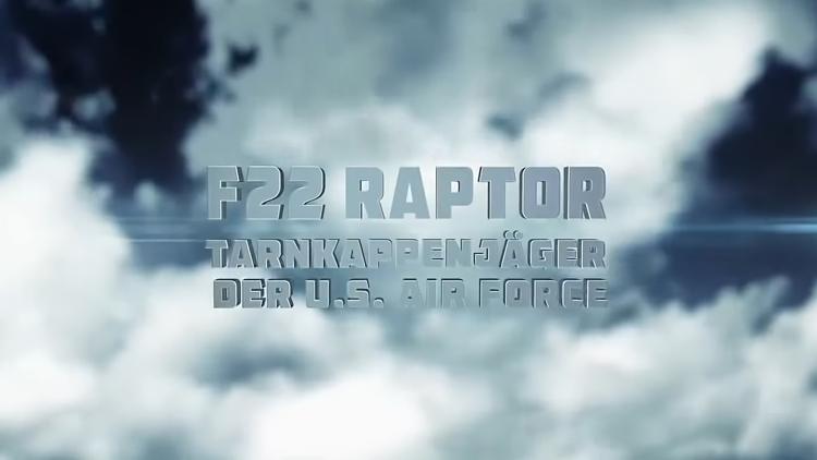 Постер F-22 Raptor — Tarnkappenjäger der U.S. Air Force