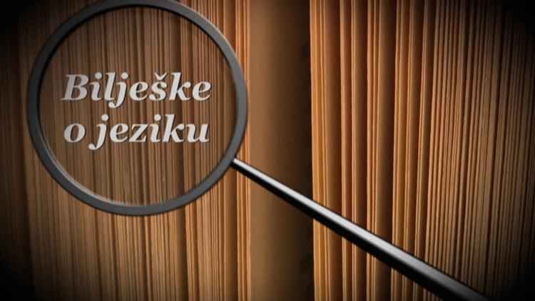 Постер Bilješke o jeziku