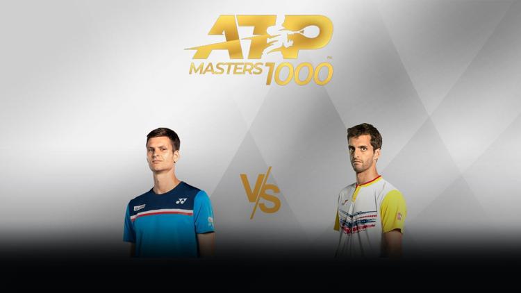 Постер Теннис. ATP Masters. Монте-Карло, Монако. 1/8 финала. Хуберт Хуркач - Альберт Рамос-Виньолас