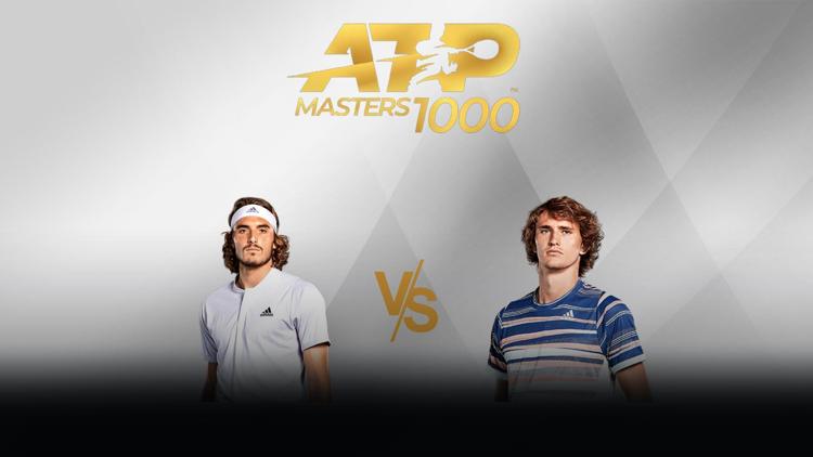 Постер Теннис. ATP Masters. Монте-Карло, Монако. 1/2 финала. Стефанос Циципас (Греция) - Александр Зверев (Германия)