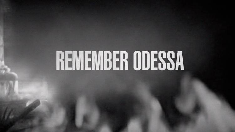 Постер Памяти трагедии в Одессе. «Remember Odessa». Не забудем, не простим