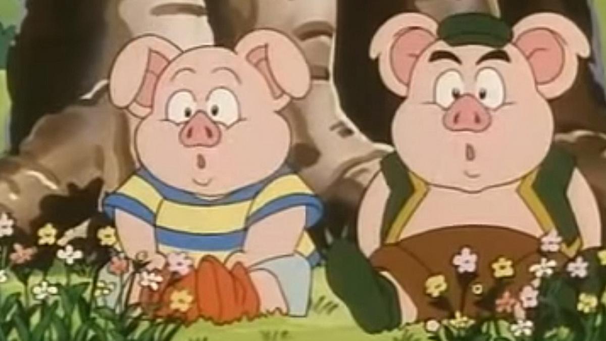 Trei purceluşi (trei-purcelui) Мультфильм 1985