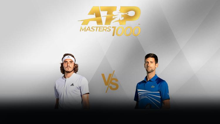 Постер Теннис. ATP Masters. Рим, Италия. Стефанос Циципас (Греция) - Новак Джокович (Сербия)