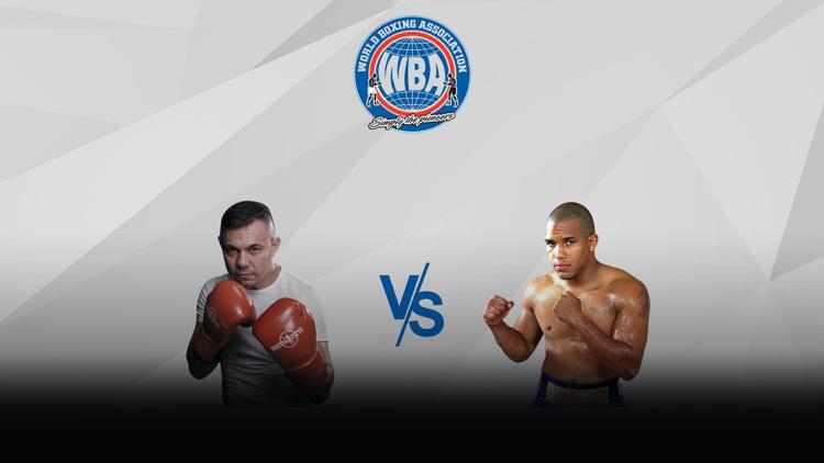 Постер Бой за титулы WBC и WBA в 1-м полусреднем весе. Костя Цзю - Шармба Митчелл