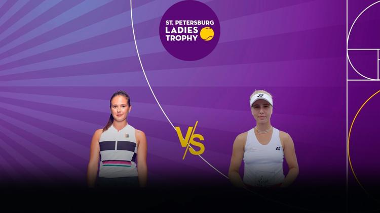 Постер Теннис. WTA. St. Petersburg Ladies Trophy. Д. Касаткина - К. Таусон