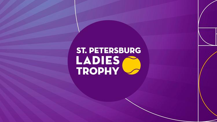 Постер Теннис. WTA. St. Petersburg Ladies Trophy. С. Кузнецова - С. Ван. Е Александрова - Т. Мартинцова