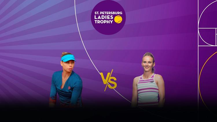 Постер Теннис. WTA. St. Petersburg Ladies Trophy. В. Звонарева - Ф. Ферро