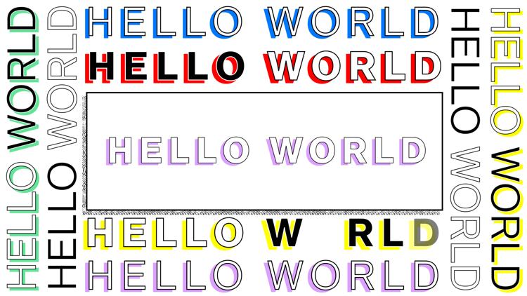 Постер Hello World