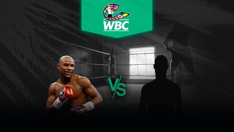 Постер Бокс. Бой за титул WBC в 1-м лёгком весе. Флойд Мейвезер-Хесус Чавес