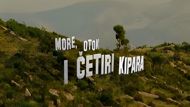 Постер More, otok i četiri kipara