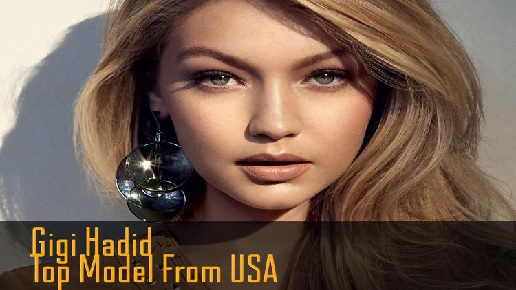 Постер Gigi Hadid Top Model From USA