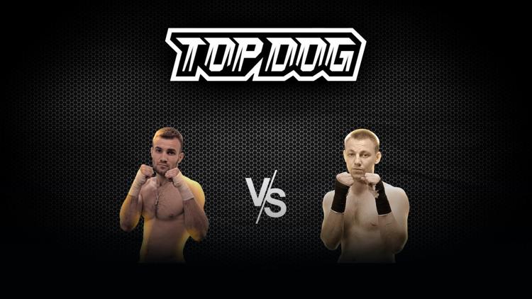 Постер Top Dog FC 5. Давид «Лобан» Лобанов vs Тимур «Золотой» Мусаев