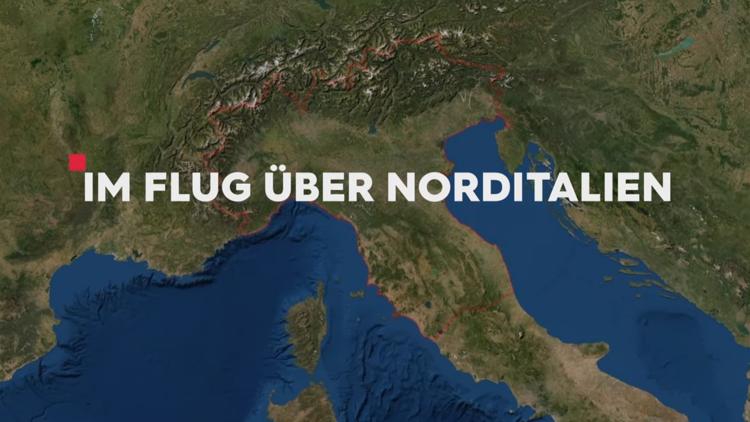 Постер Im Flug über Norditalien