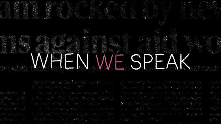 Постер When We Speak