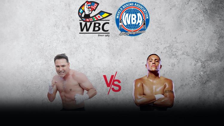 Постер Бокс. Бой за титулы WBC и WBA в 1-м среднем весе. Оскар де ла Хойя — Фернандо Варгас