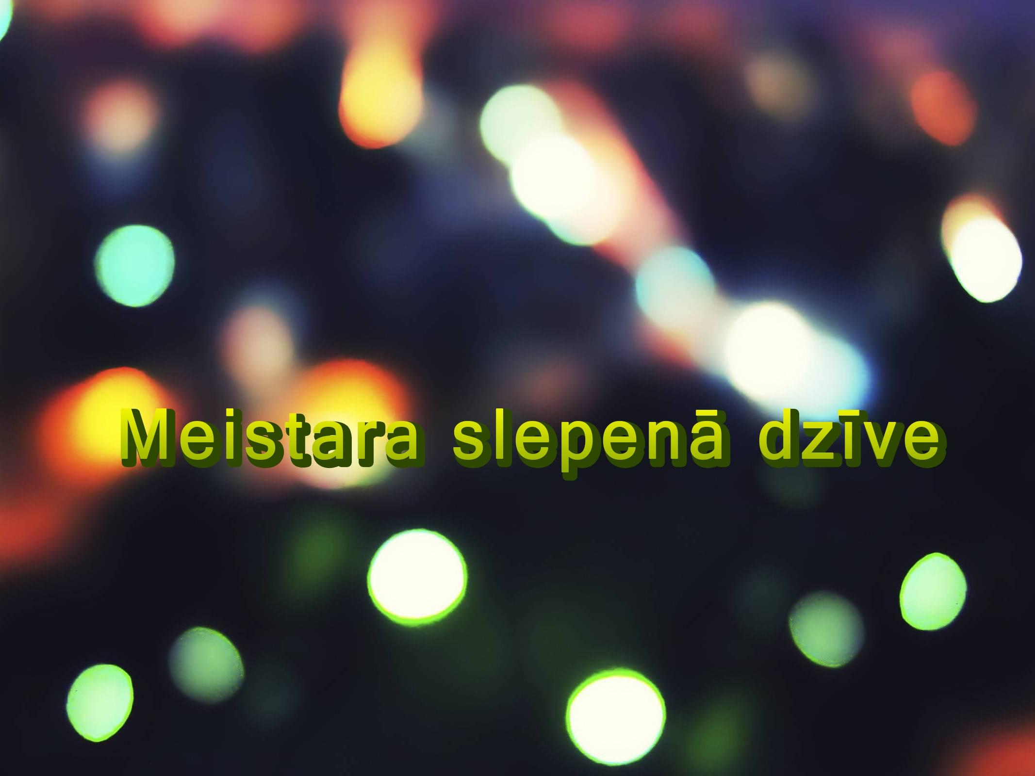 Meistara slepenā dzīve (meistara-slepen-dzve) Документальный фильм