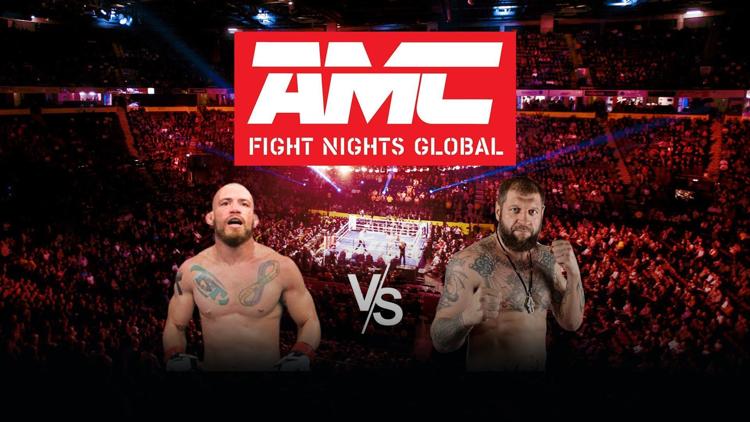 Постер Смешанные единоборства. AMC Fight Nights 106. Марсио Сантос vs Александр Емельяненко