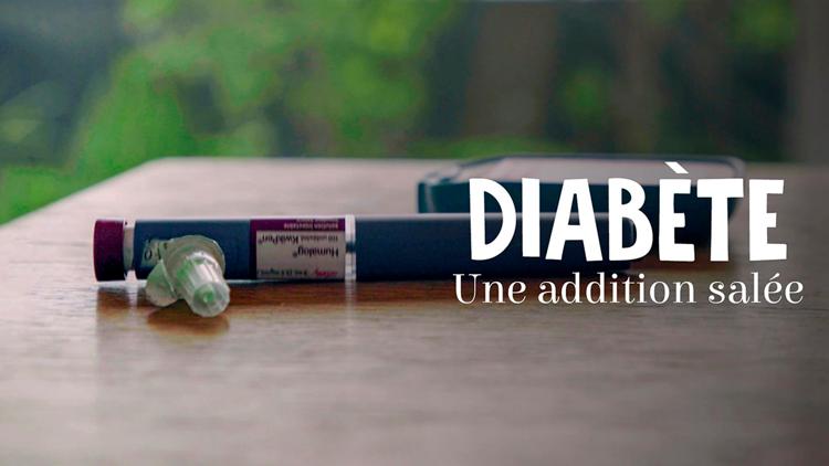 Постер Diabète. Une addition salée