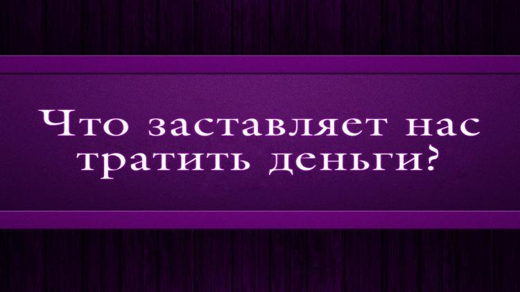 Постер Что заставляет нас тратить деньги?