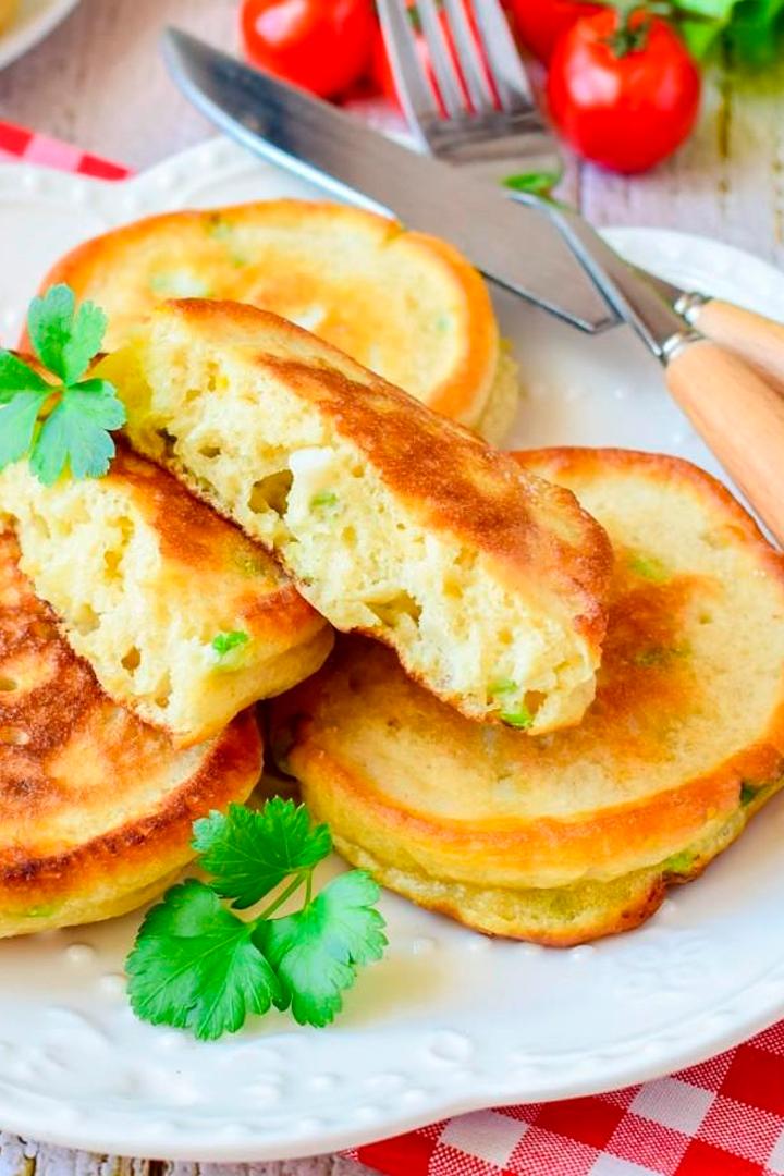 Оладушки с зеленым луком и яйцом (oladushki-s-zelenym-lukom-i-jajtsom) Досуг, хобби