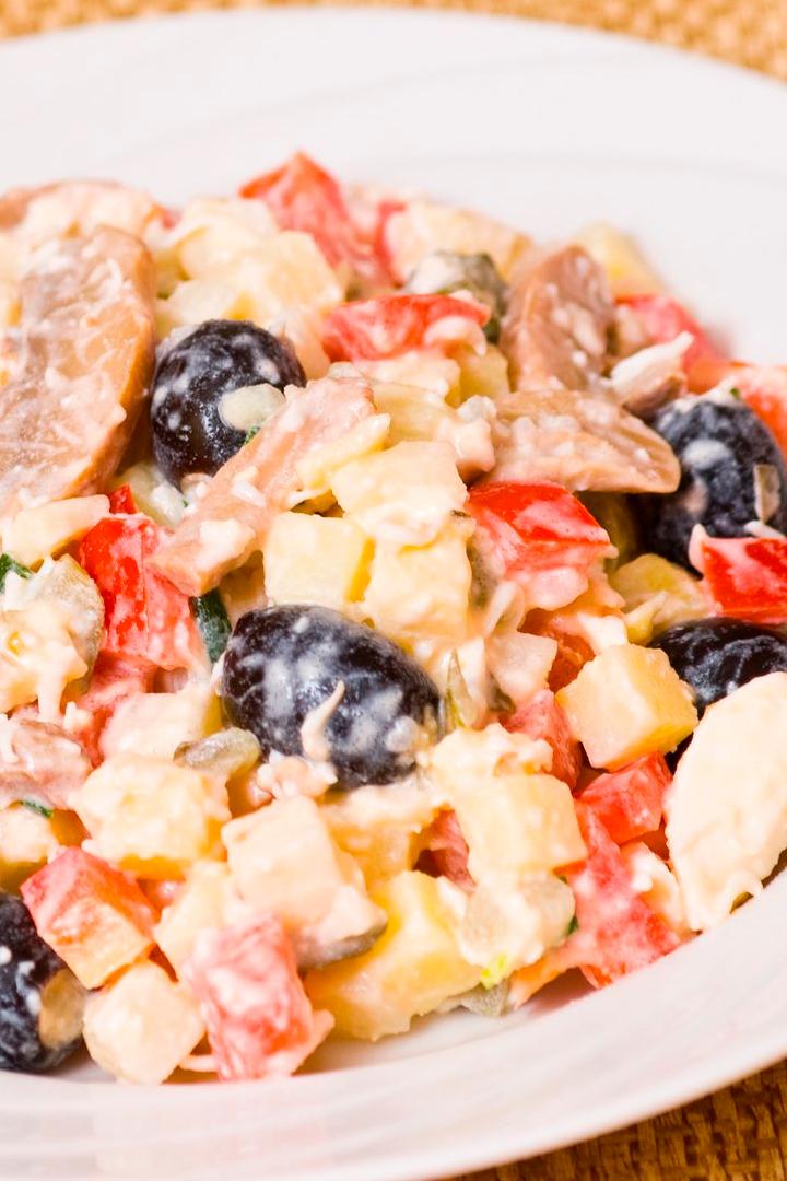Салат с грибами и оливками (salat-s-gribami-i-olivkami) Досуг, хобби
