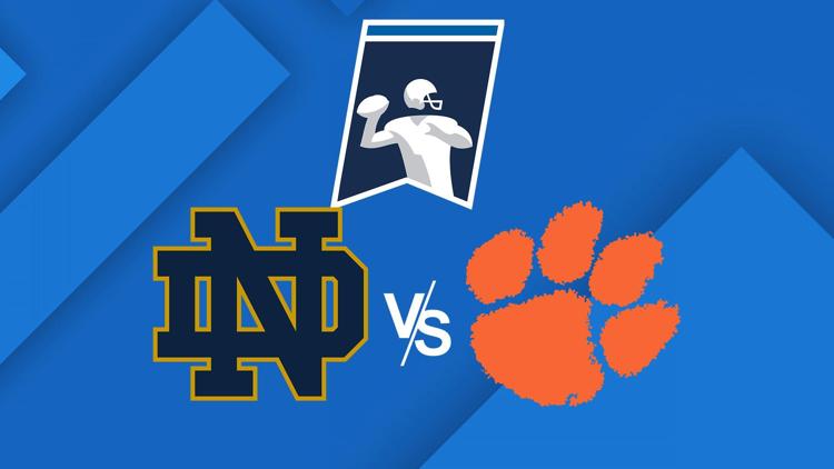 Постер College Football. Notre Dame at Clemson