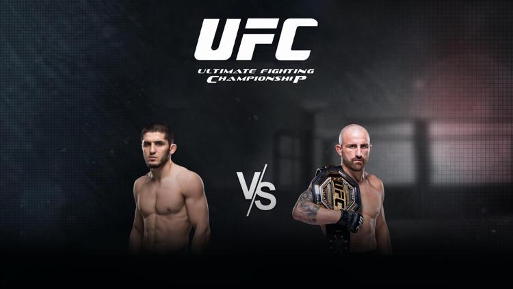 Постер UFC 294: Махачев vs. Волкановски 2 vs. Main Card