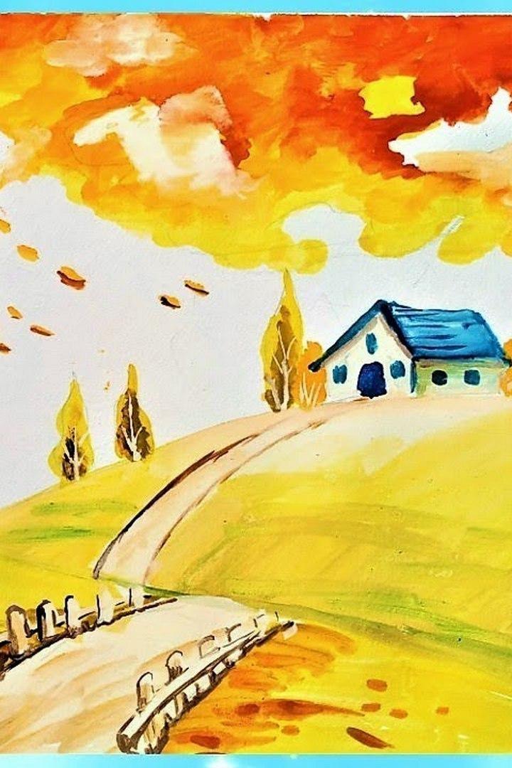 Как просто нарисовать осень (kak-prosto-narisovat-osen) Досуг, хобби