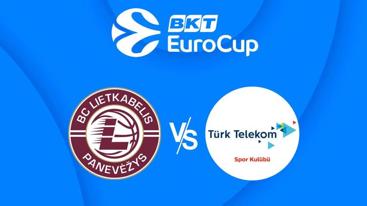 Постер Basketbols: Eirokauss 2023/24 - Lietkabelis – Turk Telekom