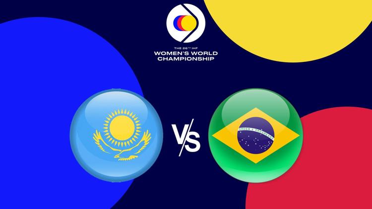 Постер Handball : Championnat du monde féminin. Kazakhstan / Brésil