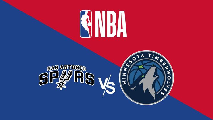 Постер NBA Basketball an Antonio Spurs at Minnesota Timberwolves