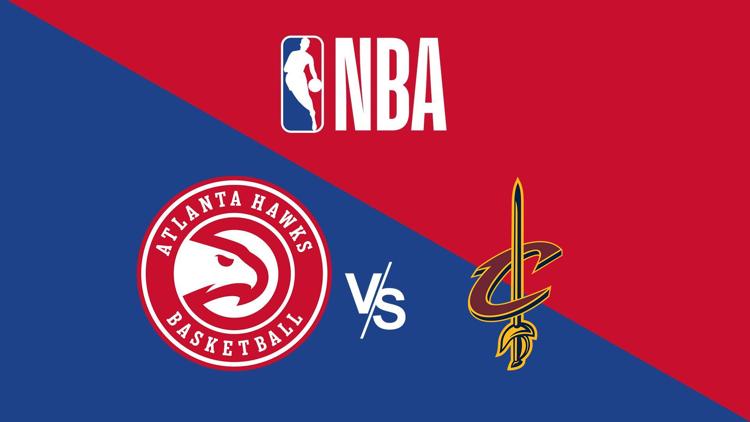 Постер NBA Basketball. Atlanta Hawks at Cleveland Cavaliers